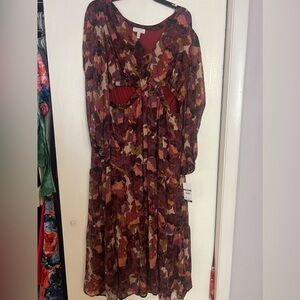 Plus size maxi dress with cutouts